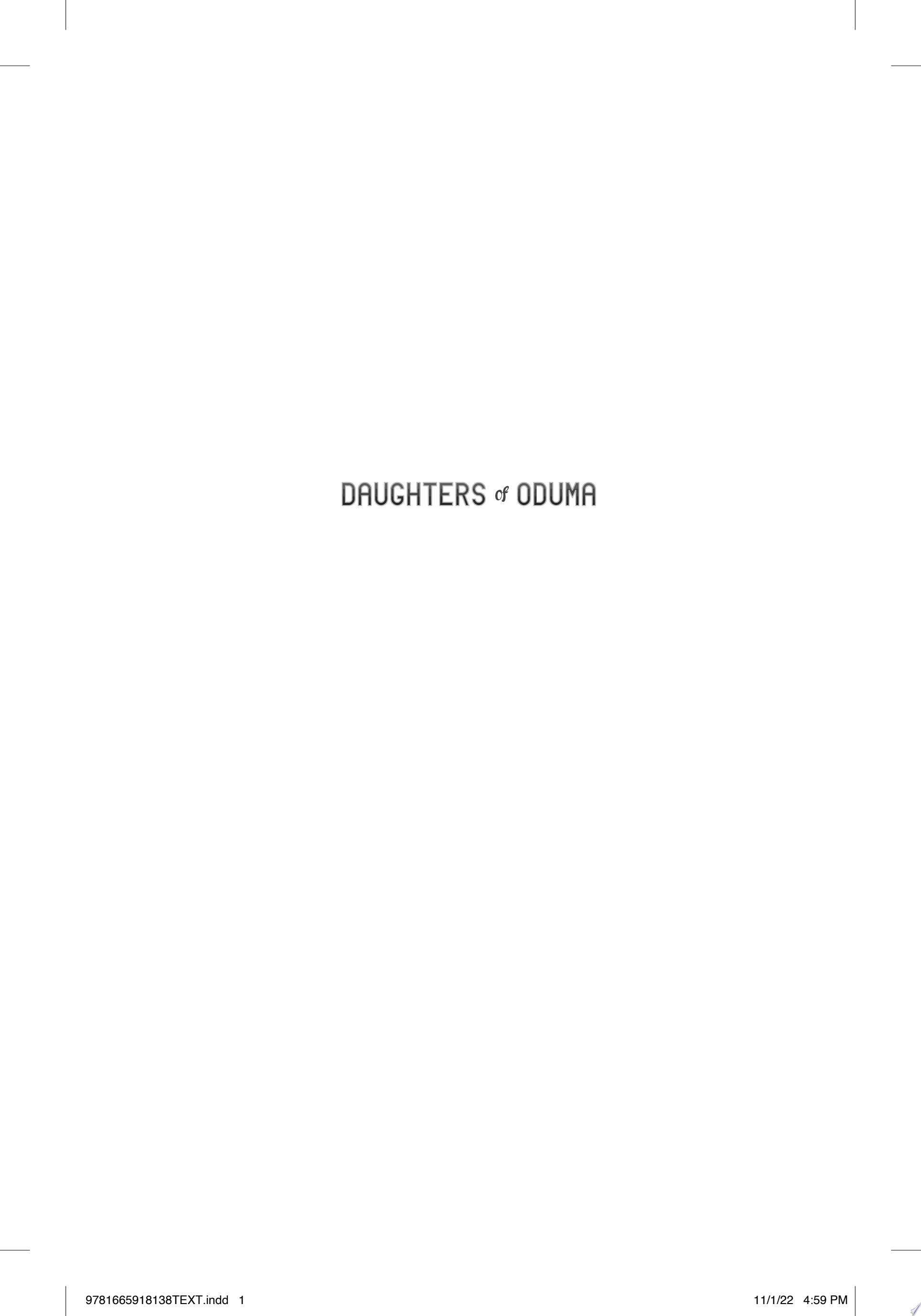 Image for "Daughters of Oduma"